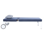 Transat d'extérieur SAFAVIEH Miya - 72,8 cm (L) x 27,6 cm (P) x 33 cm (H) - 73 cm (L) x 33 cm (P) x 28 cm (H)