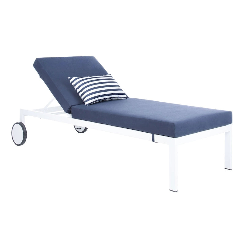 Transat d'extérieur SAFAVIEH Miya - 72,8 cm (L) x 27,6 cm (P) x 33 cm (H) - 73 cm (L) x 33 cm (P) x 28 cm (H)