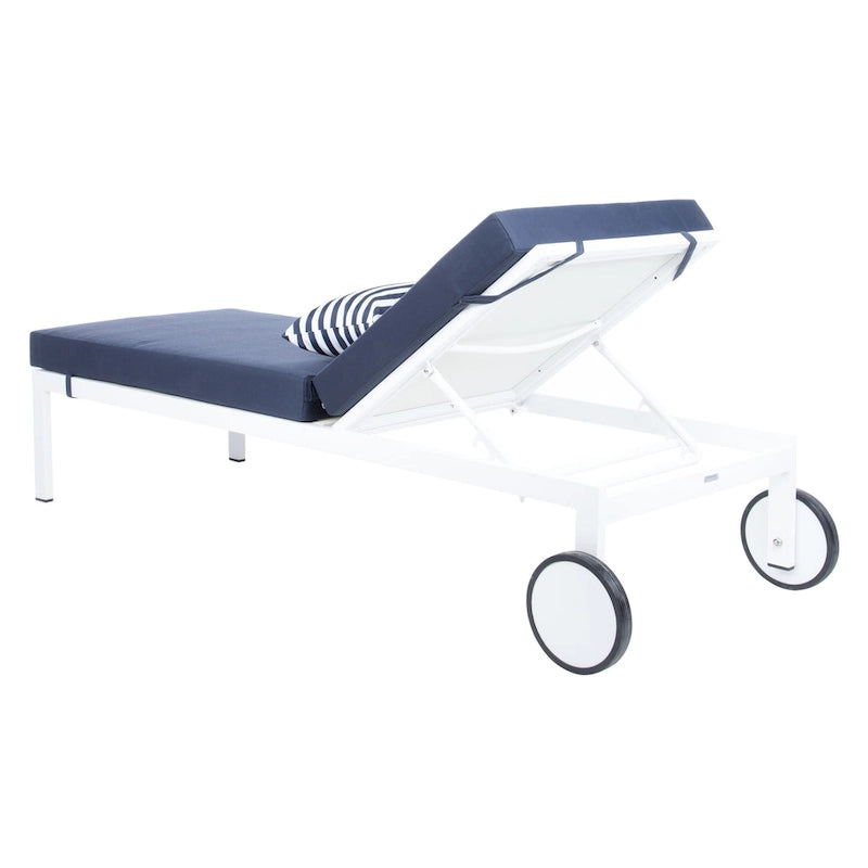 Transat d'extérieur SAFAVIEH Miya - 72,8 cm (L) x 27,6 cm (P) x 33 cm (H) - 73 cm (L) x 33 cm (P) x 28 cm (H)