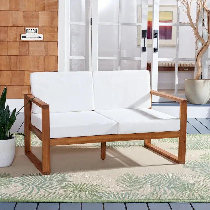 Banc d'extérieur SAFAVIEH Nehemie - 31 cm (L) x 50 cm (P) x 30 cm (H)