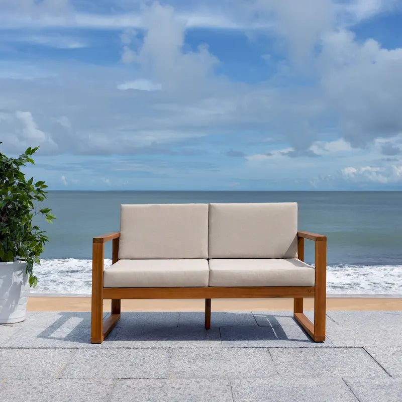 Banc d'extérieur SAFAVIEH Nehemie - 31 cm (L) x 50 cm (P) x 30 cm (H)