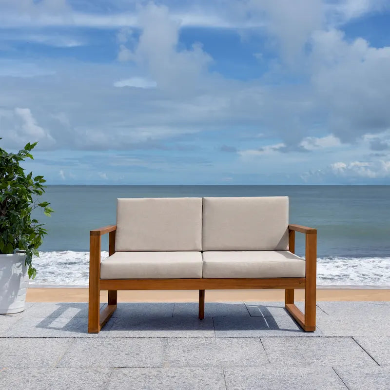 Banc d'extérieur SAFAVIEH Nehemie - 31 cm (L) x 50 cm (P) x 30 cm (H)