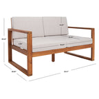 Banc d'extérieur SAFAVIEH Nehemie - 31 cm (L) x 50 cm (P) x 30 cm (H)