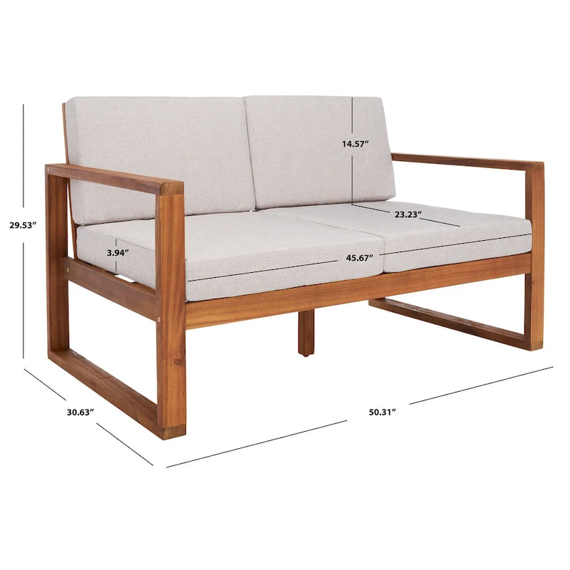 Banc d'extérieur SAFAVIEH Nehemie - 31 cm (L) x 50 cm (P) x 30 cm (H)