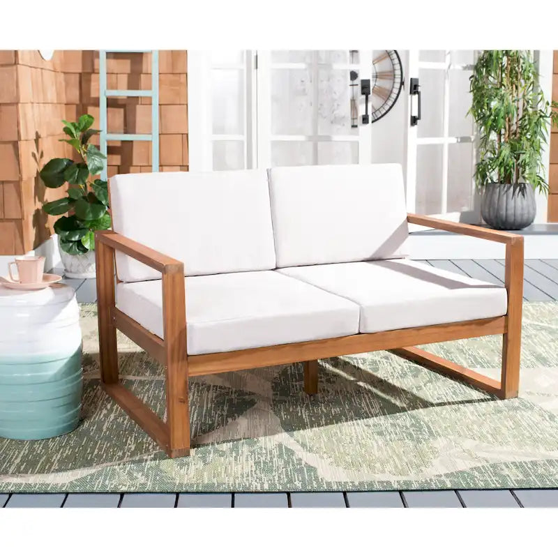 Banc d'extérieur SAFAVIEH Nehemie - 31 cm (L) x 50 cm (P) x 30 cm (H)