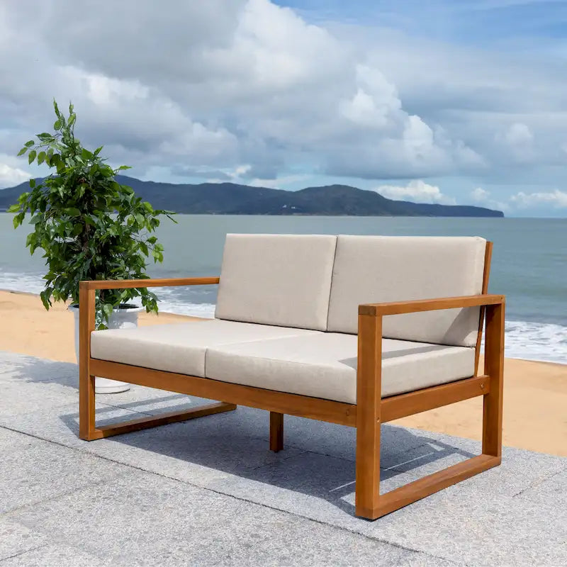 Banc d'extérieur SAFAVIEH Nehemie - 31 cm (L) x 50 cm (P) x 30 cm (H)