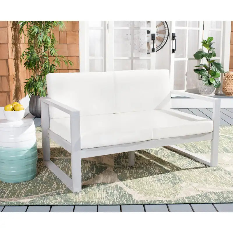 Banc d'extérieur SAFAVIEH Nehemie - 31 cm (L) x 50 cm (P) x 30 cm (H)