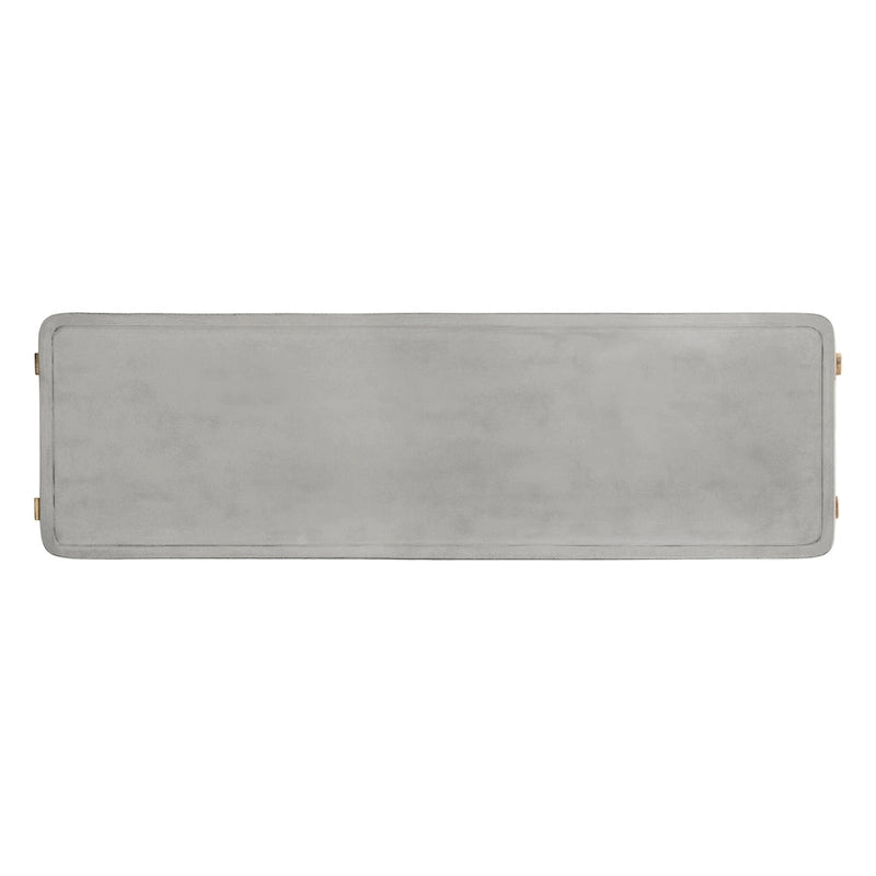 Console intérieure/extérieure moderne en béton gris foncé SAFAVIEH Naemi - 55,1 x 17,7 x 29,5 cm (L x P x H)