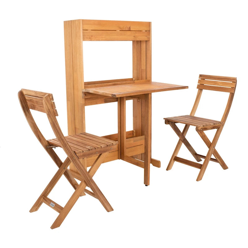 Ensemble bistro 3 pièces Evelin pour étagère à fleurs d'extérieur SAFAVIEH - 25 cm (L) x 29 cm (P) x 49 cm (H)