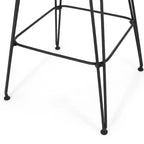 Tabourets de bar d'extérieur Kevin en osier et fer (lot de 2) par Christopher Knight Home