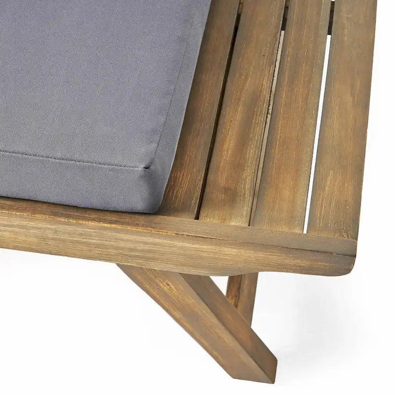 Ensemble de conversation d'extérieur 4 pièces en bois d'acacia Sedona par Christopher Knight Home