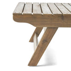 Ensemble de conversation d'extérieur 4 pièces en bois d'acacia Sedona par Christopher Knight Home