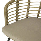 Fauteuils d'extérieur en osier Randy avec coussins résistants à l'eau (lot de 2) par Christopher Knight Home - 56,5 cm L x 57,8 cm l x 76,2 cm H