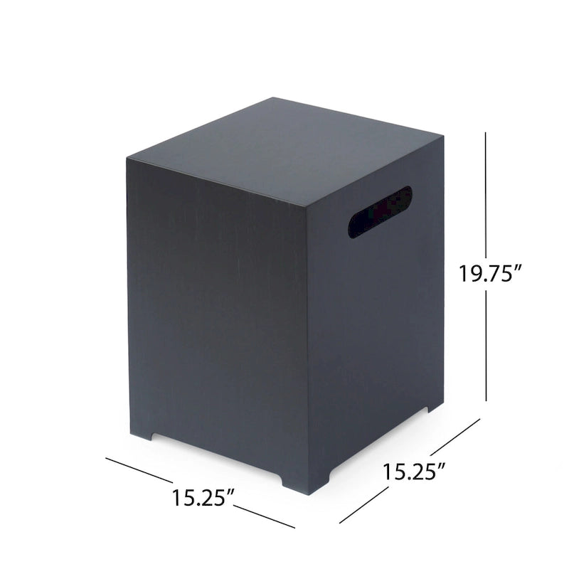 Ensemble de conversation 7 pièces en osier et fer Hegseth avec foyer extérieur par Christopher Knight Home