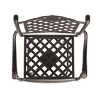 Tabouret de bar d'extérieur Avon en fonte d'aluminium cuivrée par Christopher Knight Home - 55,9 cm (P) x 64,8 cm (L) x 126,4 cm (H)