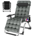 Fauteuil zéro gravité DoCred, fauteuil inclinable avec coussin et oreiller