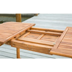 Ensemble de salle à manger d'extérieur extensible Middlebrook Surfside 7 pièces en acacia - 55-79 x 35 x 30 po (hauteur)
