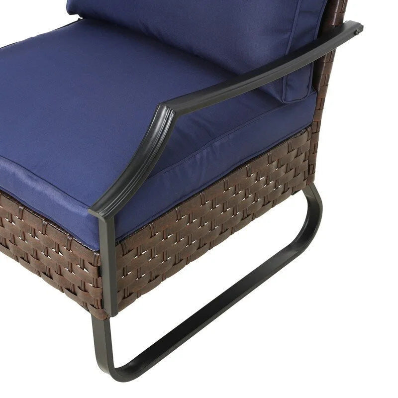 Fauteuil de jardin Patio Festival U-Leg Collection avec accoudoirs et coussins