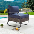 Fauteuil de jardin Patio Festival U-Leg Collection avec accoudoirs et coussins