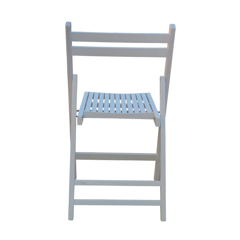 Ensemble de 4 chaises pliantes en bois blanc