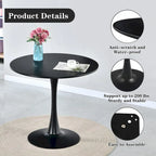 Table d'appoint ronde moderne de 31,5 cm - Non disponible
