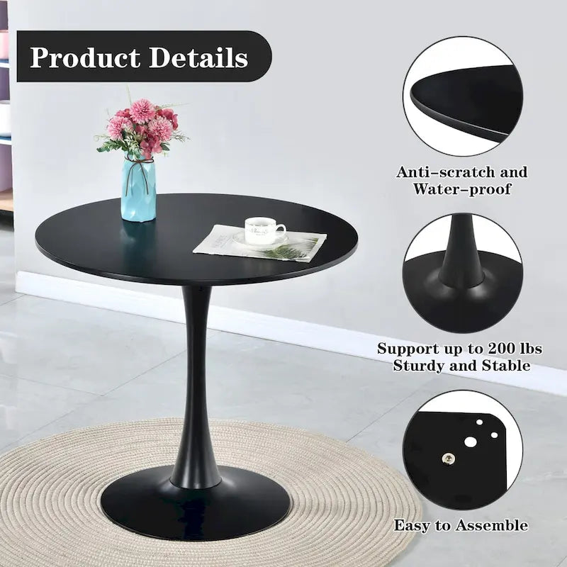 Table d'appoint ronde moderne de 31,5 cm - Non disponible