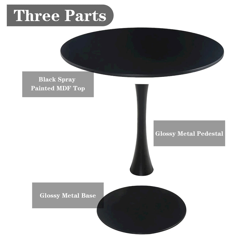 Table d'appoint ronde moderne de 31,5 cm - Non disponible