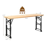 Table de camping pliante d'extérieur, idéale pour les pique-niques et les bières, avec trou pour parasol. Elle est également parfaite pour le camping et les pique-niques.