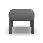 Pouf en aluminium gris Grayton - 26 x 18 x 21