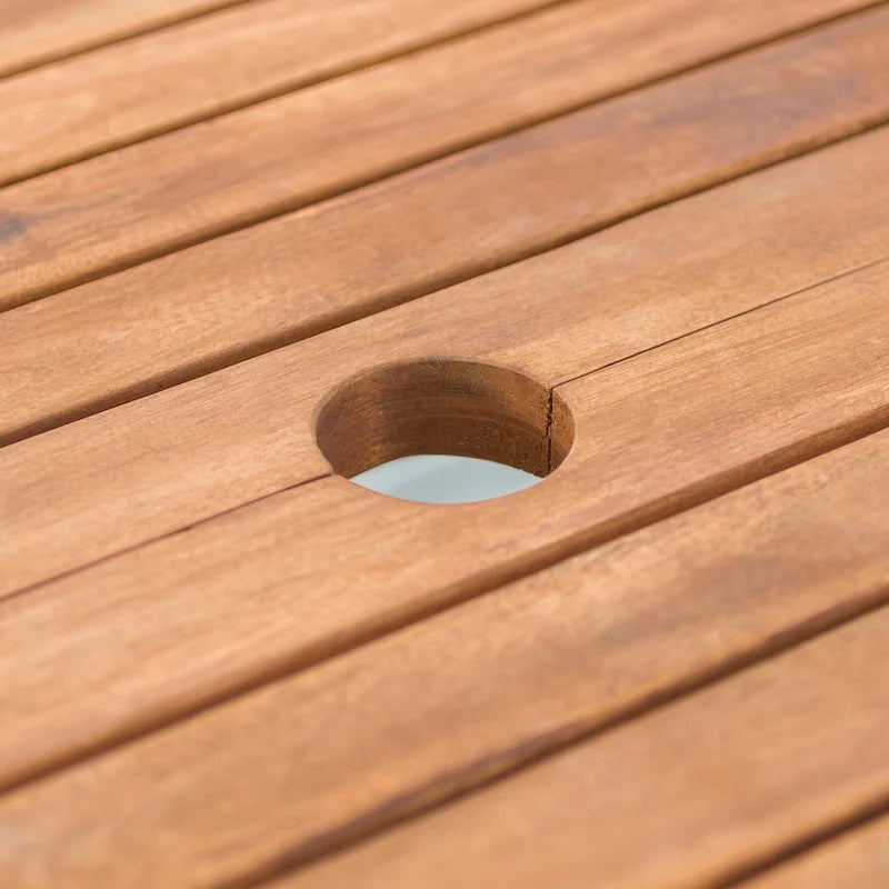 Ensemble de salle à manger d'extérieur 6 pièces en bois d'acacia Middlebrook Galveston