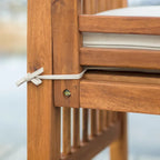 Ensemble de salle à manger d'extérieur 6 pièces en bois d'acacia Middlebrook Galveston
