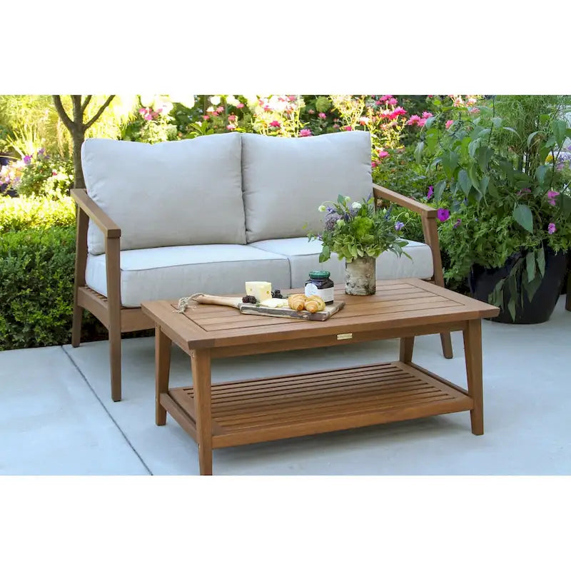 Ensemble de conversation moderne en eucalyptus Eilaf 6 pièces