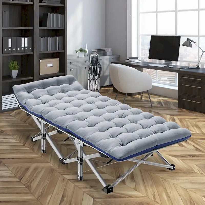 Lit de camp pliant DoCred avec matelas de 8,4 cm (3,3 pouces), capacité de charge de 300 kg (660 lb) - 752814