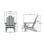 Chaise Adirondack écologique essentielle ELK OUTDOORS