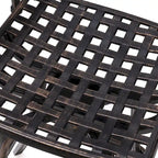 Tabouret de bar pivotant en aluminium Pellabant Patio avec coussin Sunbrella