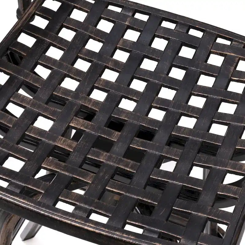 Tabouret de bar pivotant en aluminium Pellabant Patio avec coussin Sunbrella
