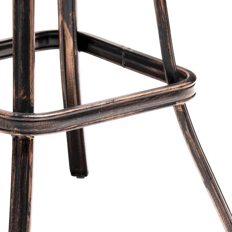 Tabouret de bar pivotant en aluminium Pellabant Patio avec coussin Sunbrella