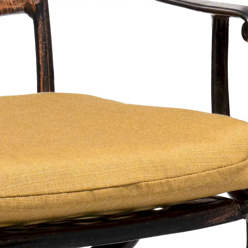 Tabouret de bar pivotant en aluminium Pellabant Patio avec coussin Sunbrella