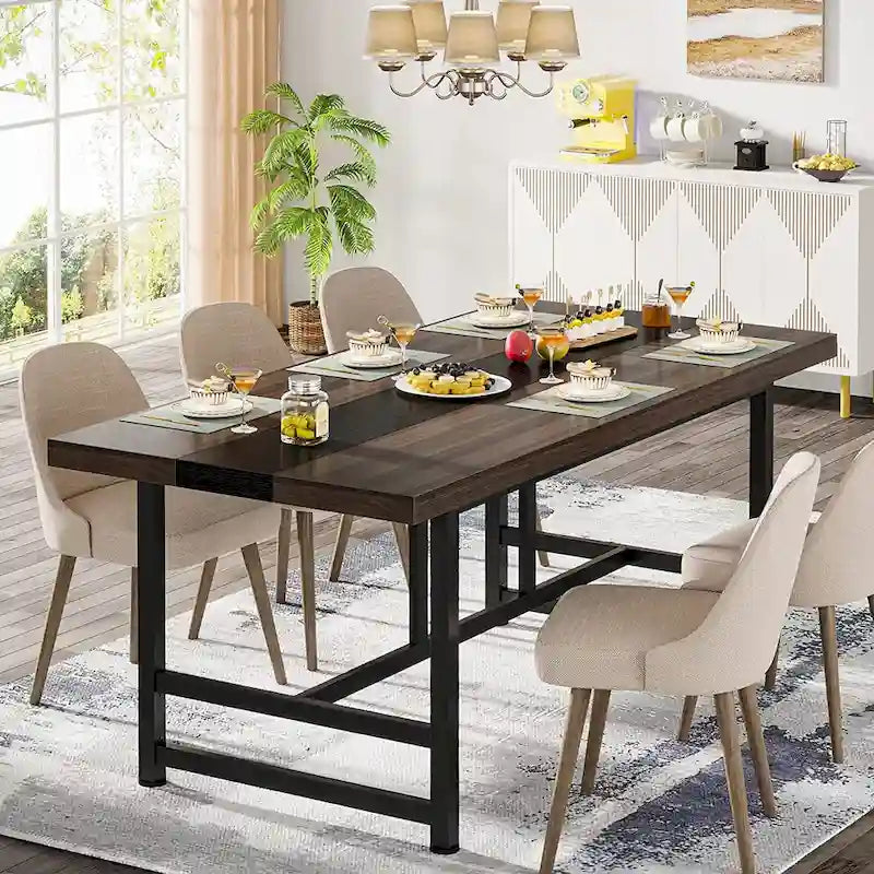 Table de salle à manger de 70 pouces pour la maison et la cuisine