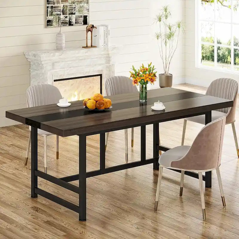 Table de salle à manger de 70 pouces pour la maison et la cuisine