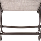 Ensemble de 3 pièces comprenant des chaises longues réglables en aluminium et une table d'appoint pour terrasse.