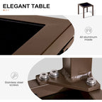 Ensemble de 3 pièces comprenant des chaises longues réglables en aluminium et une table d'appoint pour terrasse.