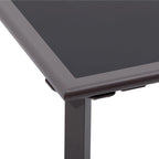 Ensemble de 3 pièces comprenant des chaises longues réglables en aluminium et une table d'appoint pour terrasse.