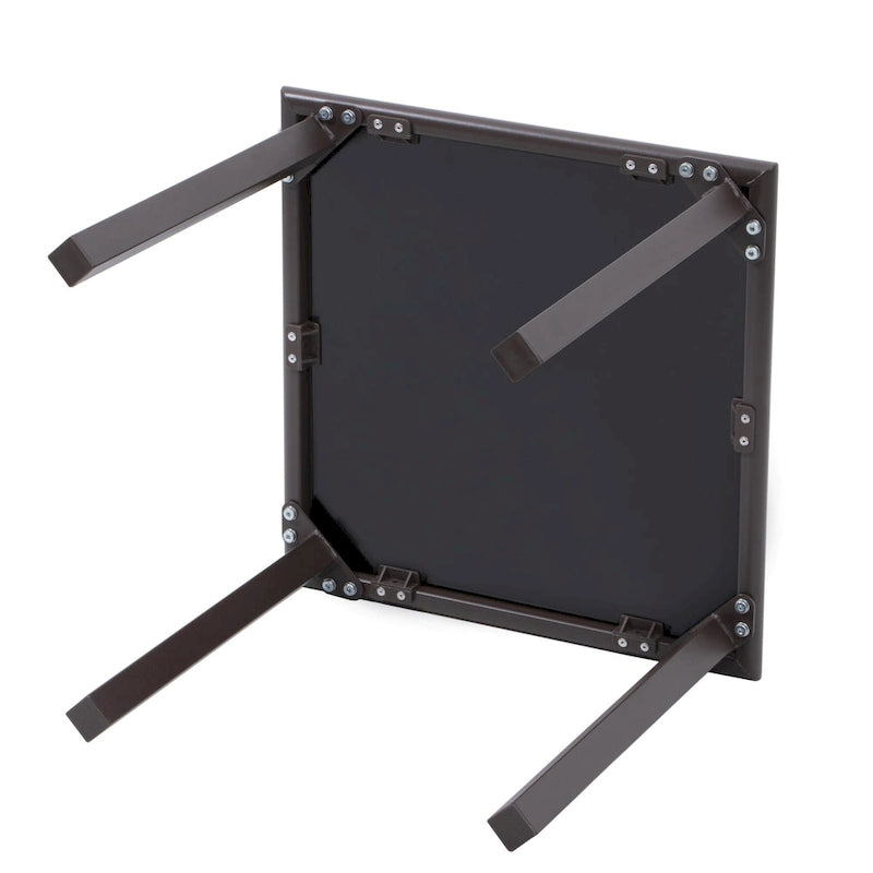 Ensemble de 3 pièces comprenant des chaises longues réglables en aluminium et une table d'appoint pour terrasse.