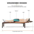 Ensemble de 3 pièces comprenant des chaises longues réglables en aluminium et une table d'appoint pour terrasse.