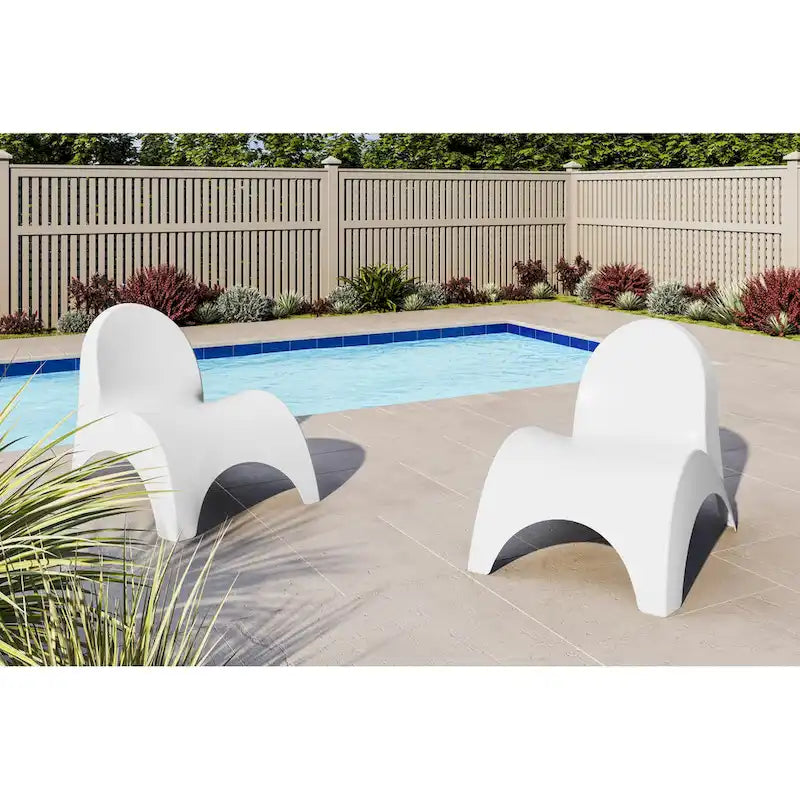 Ensemble de deux chaises de patio Angel Trumpet