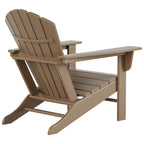 Fauteuil Adirondack d'extérieur écologique et résistant aux intempéries Polytrends Altura avec repose-pieds et table d'appoint (ensemble de conversation 5 pièces)