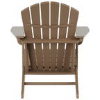 Fauteuil Adirondack d'extérieur écologique et résistant aux intempéries Polytrends Altura avec repose-pieds et table d'appoint (ensemble de conversation 5 pièces)