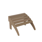 Fauteuil Adirondack d'extérieur écologique et résistant aux intempéries Polytrends Altura avec repose-pieds et table d'appoint (ensemble de conversation 5 pièces)