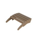 Fauteuil Adirondack d'extérieur écologique et résistant aux intempéries Polytrends Altura avec repose-pieds et table d'appoint (ensemble de conversation 5 pièces)